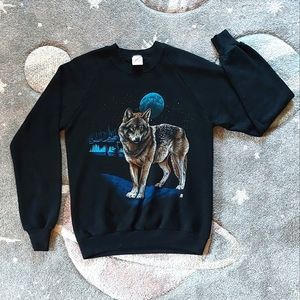 Vintage 1987 Wolf Moon Graphic Crewneck sweater ❤️‍🔥